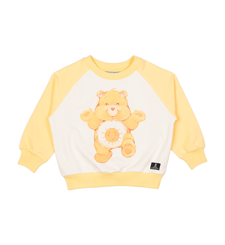 Rock Your Kid Funshine Bear Sweatshirt - Cream/Mustard