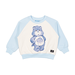 Rock Your Kid Grumpy Bear Sweatshirt - Cream/Blue