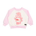 Rock Your Kid Love A Lot Bear Sweatshirt - Cream/Pink