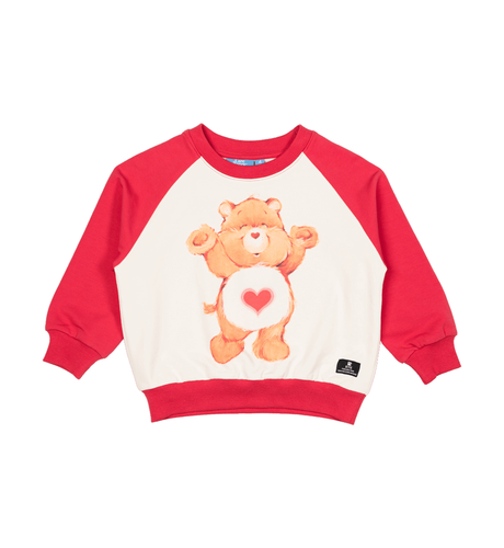 Rock Your Kid Tender Heart Cares Sweatshirt - Cream/Red