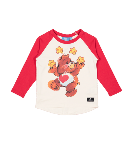 Rock Your Kid Reach For The Stars T-Shirt - Cream/Red