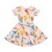 Rock Your Kid Friendship & Rainbows S/S Waisted Dress