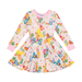 Rock Your Kid Friendship & Rainbows L/S Waisted Dress