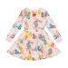 Rock Your Kid Friendship & Rainbows L/S Waisted Dress