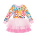 Rock Your Kid Love One Another L/S Circus Dress