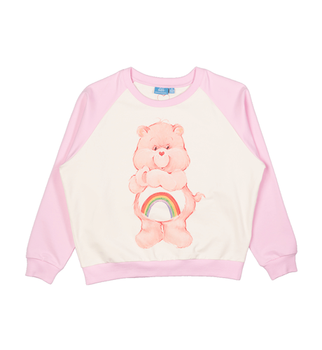 Rock Your Mama Cheer Bear Adult Sweatshirt - Cream/Pink