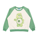 Rock Your Mama Good Luck Bear Adult Sweatshirt - Cream/Green