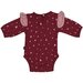 LFOH  Luna Bodysuit - Merlot Mini Heart