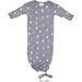 LFOH  The Newcomer Baby Gown - Grey Marle Alphabet