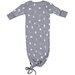 LFOH  The Newcomer Baby Gown - Grey Marle Alphabet