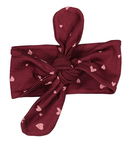 LFOH  Darcy Headband - Merlot Mini Heart