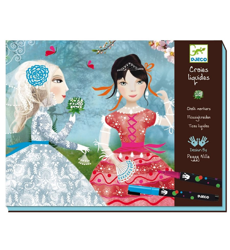 Djeco Ribbons & Lace Colouring & Chalks