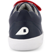 Bobux Kid+ Grass Court Switch Shoe - Navy (Red + Silver Metallic)