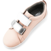 Bobux Kid+ Grass Court Switch Shoe - Seashell (Silver Metallic + White)