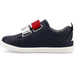 Bobux iWalk Grass Court Switch Shoe - Navy (Red + Silver Metallic)