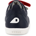 Bobux iWalk Grass Court Switch Shoe - Navy (Red + Silver Metallic)