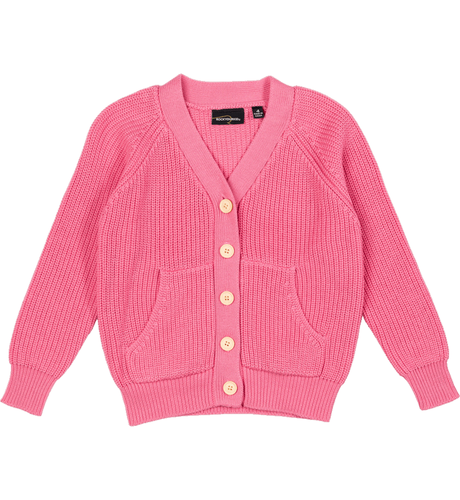 Rock Your Kid Pink Knit Cardigan