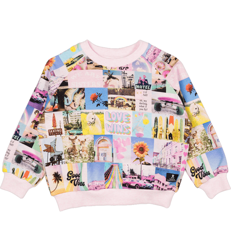 Rock Your Kid Pink Collage Sweatshirt