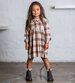 Rock Your Kid Mustard Plaid Dress