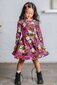 Rock Your Kid Pink Leopard Floral Waisted Dress