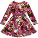 Rock Your Kid Pink Leopard Floral Waisted Dress