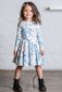 Rock Your Kid Blue Vintage Floral Waisted Dress