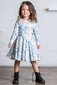 Rock Your Kid Blue Vintage Floral Waisted Dress