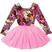Rock Your Kid Pink Leopard Floral L/S Circus Dress
