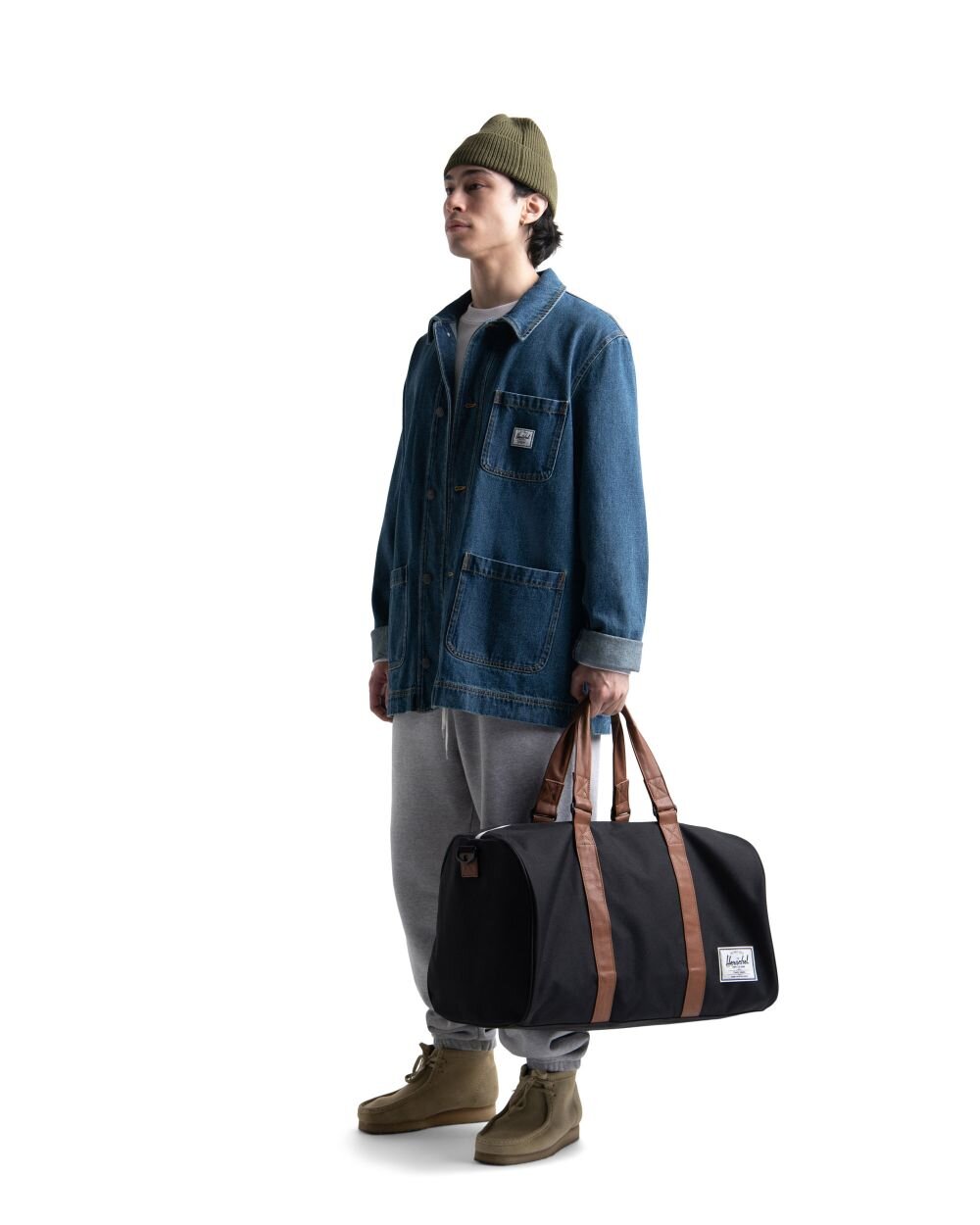 Herschel novel duffle bag black top