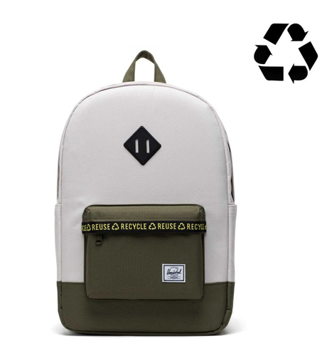 Herschel Eco Heritage Backpack (21.5L) - Moonbeam/Ivy Green