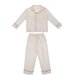 Alex & Ant Pippi PJs - Natural Linen / Copper Piping