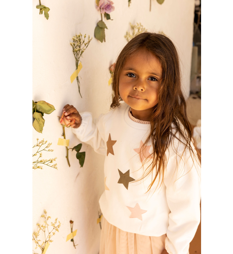 Alex & Ant Star Sweater - Natural Applique