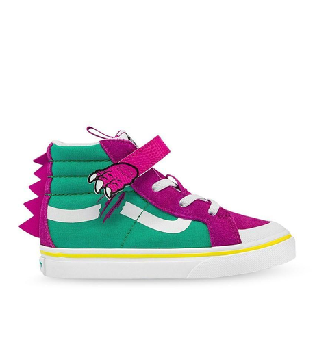 Vans Kids Dino SK8-Hi - Fuchsia Red/Pepper Green