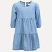 Eve Girl Raven Dress - Washed Denim