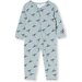 Milky Flying Ducks Zip Romper - Bay Green