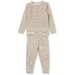 Milky Oatmeal Stripe PJ's
