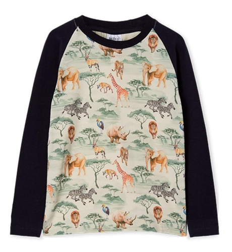 Milky Savannah Tee - Midnight Blue