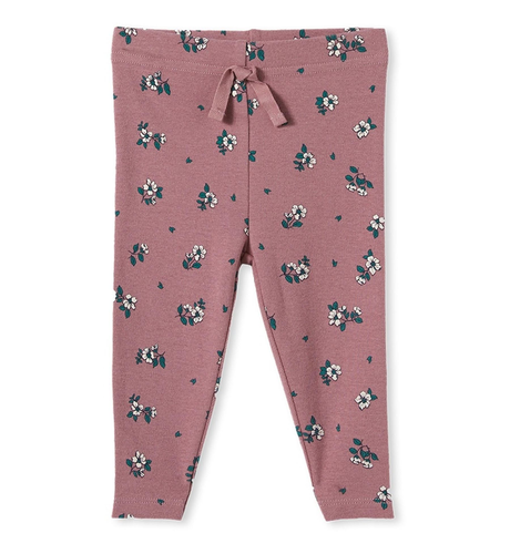 Milky Gardenia Rib Pant - Mulberry