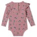 Milky Gardenia Rib Bubbysuit - Mulberry