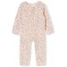 Milky Fleur Zip Romper - Scallop Shell