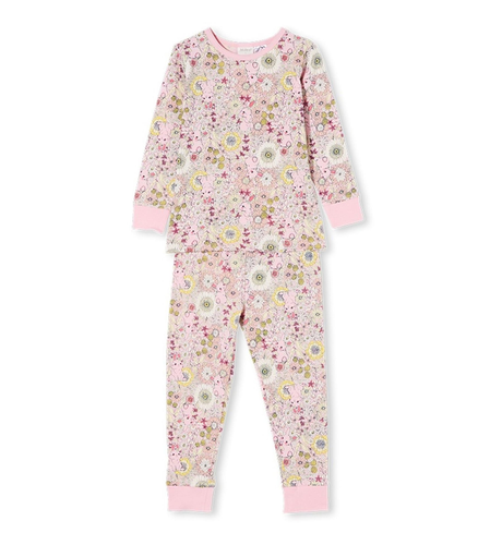 Milky Sunflower PJ's - Candy Pink