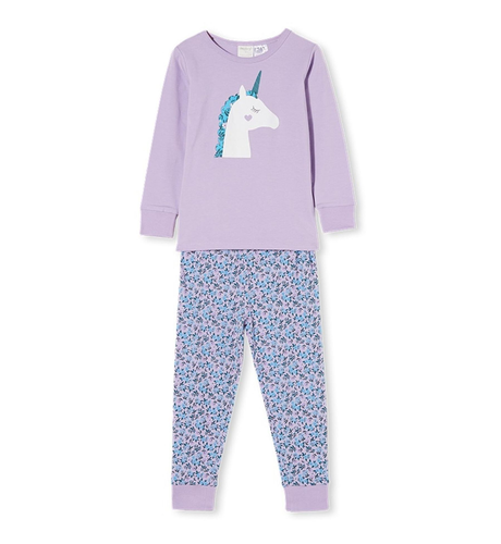 Milky Unicorn PJ's - Pastel Lilac