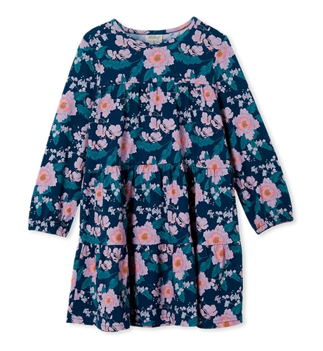 Milky Bloom Dress - Moroccan Blue