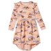 Milky Horses Dress - Rose Blossom
