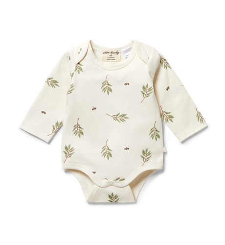 Wilson & Frenchy Organic Envelope Body Suit - Busy Bees