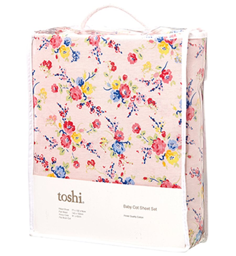 Toshi Cotton Cot Sheet Set - Collette