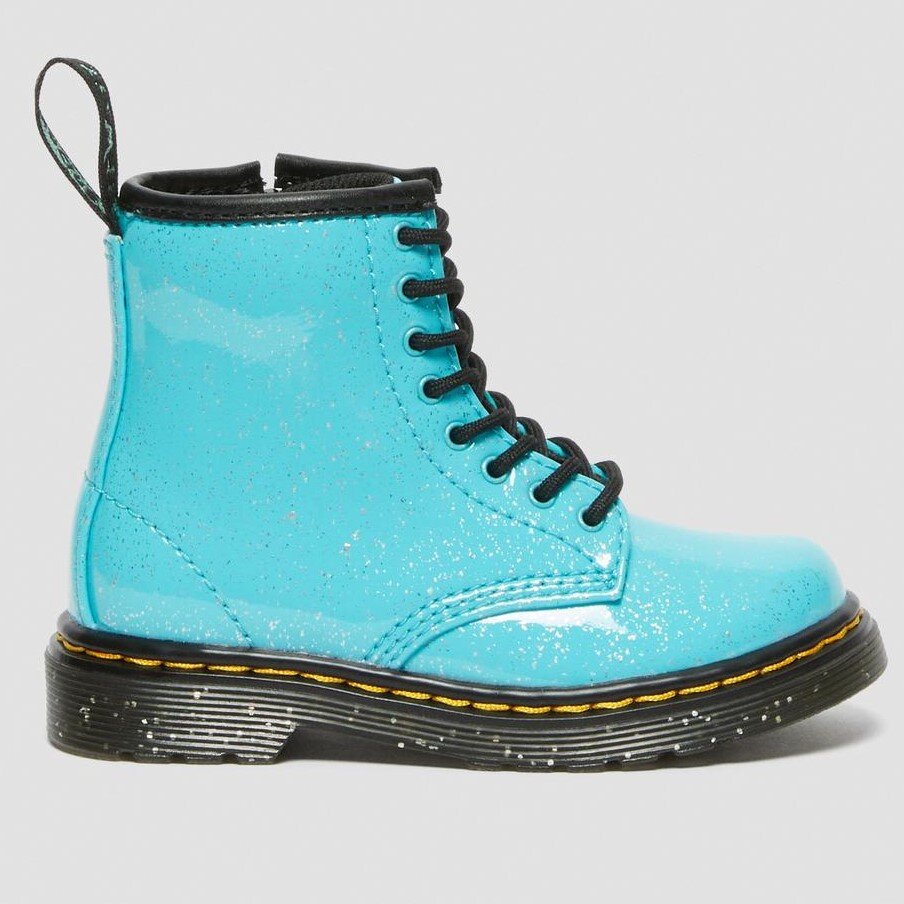 Knooppunt Doodt niettemin Dr Martens Junior 1460 Glitter Lace Boot - Turquoise Blue - FOOTWEAR-Boots  : Kids Clothing NZ : Shop Online : Kid Republic - Dr Martens