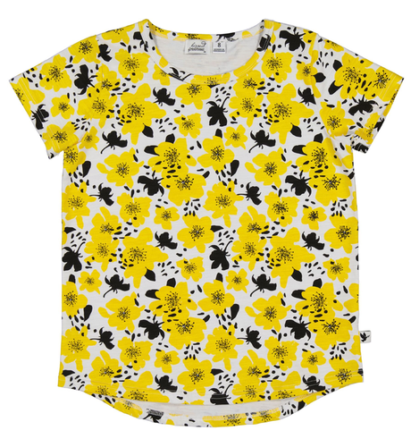 Kissed By Radicool Yellow Flower Tee