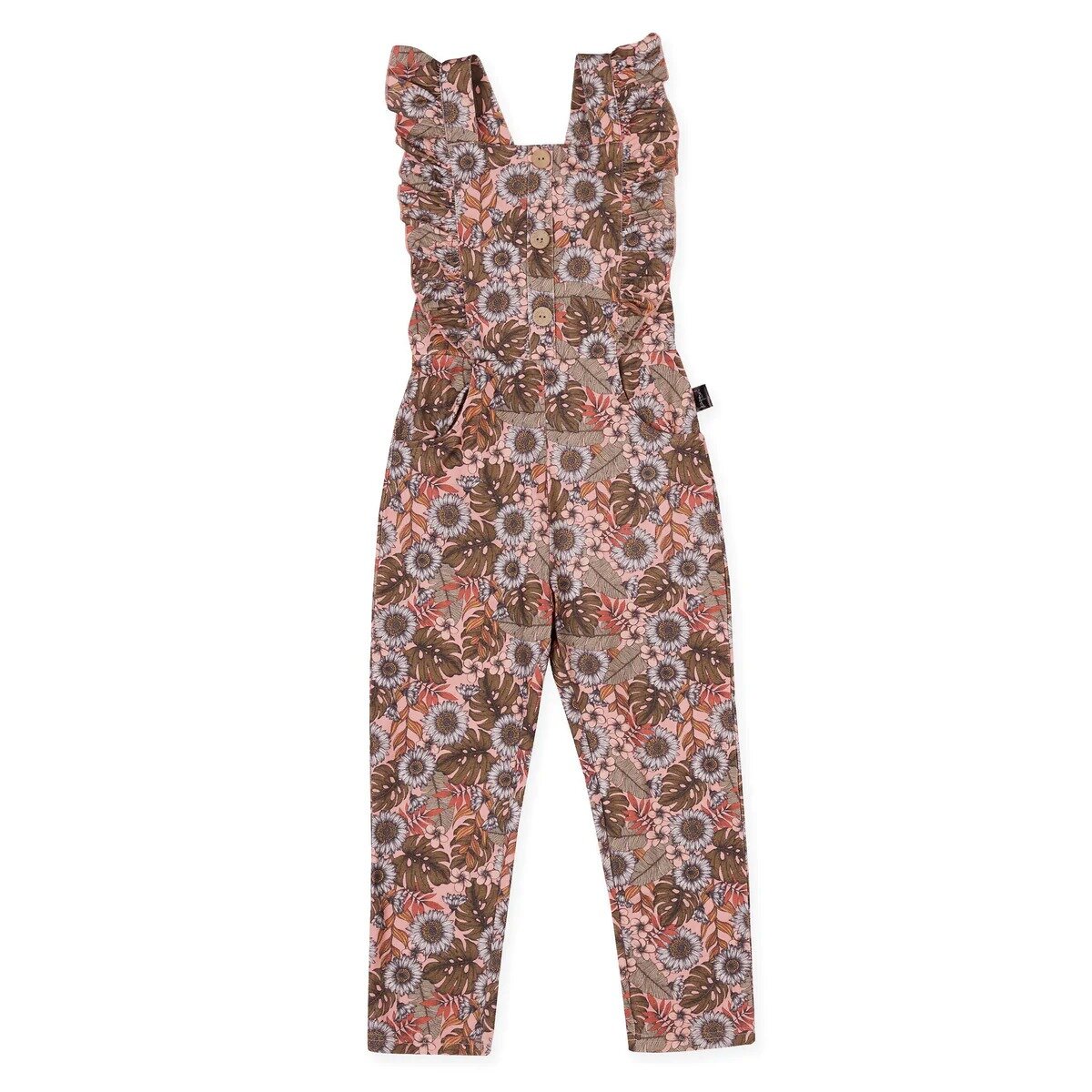 Kapow Eden Ruffle Dungarees SALE Sale Girls Clothing Jumpsuits