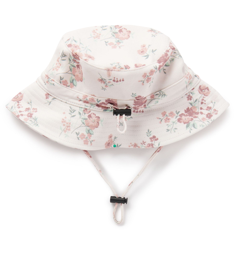 Aster & Oak Primrose Bucket Hat - White